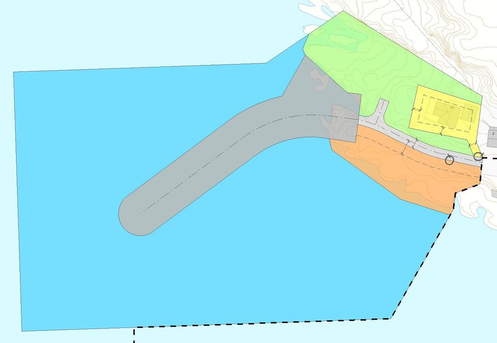 16 av 25 Reguleringsplan for Hamneset Denne planen berører ikke forslag til områderegulering for Mehamn havn, men grenser inntil planforslaget i nord.