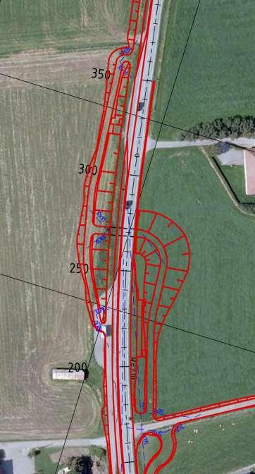 UNDERGANG OG BUSSLOMMER VED BRATLANDSTRÆET Planar om undergang under fv.44 ca. 100 m nord for Bratlandstræet.