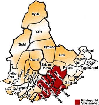 Knutepunkt Sørlandet Årsmelding 2010 Arbeidsutvalgets beretning Innledning Knutepunkt Sørlandet (KnpS) er en sterkt integrert byregion med korte geografiske avstander.