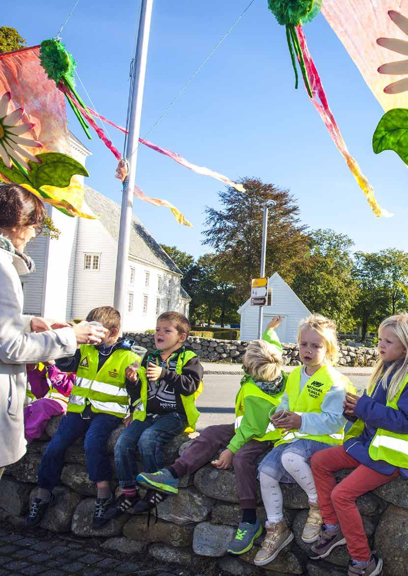 Fra åpningen av Landsbyhuset.