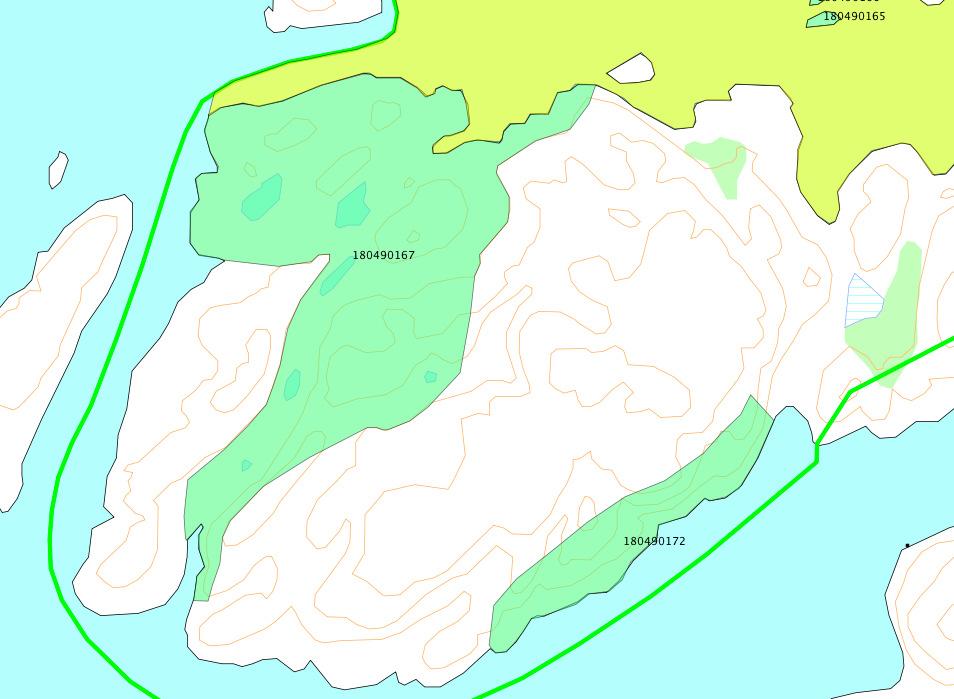 Ecofact Beliggenhet/avgrensing, naturgrunnlag: Lokaliteten ligger på sørvendt mot Hjelmøysundet.