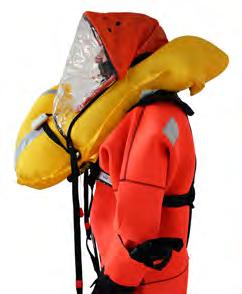 The 275N Lifejackets have a unique asymmetric buoyancy lung