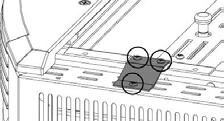 Fest den regulerbare stangen for fleksible rør slik som indikert på figuren ved bruk av en skrue M5 x 16, tilhørende galvanisert mutter M5 og selvgjenget polert skrue 3.
