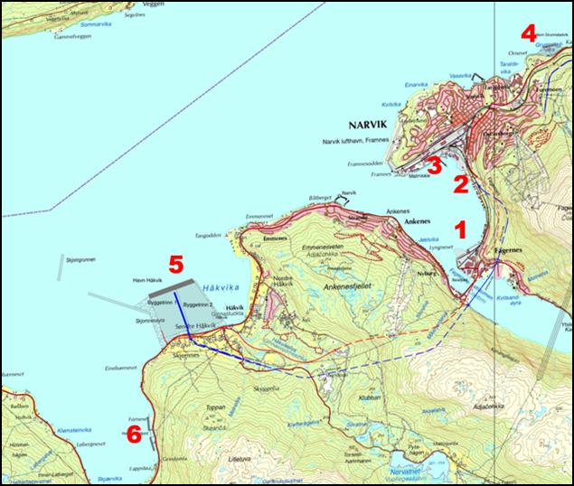 4. Grunstadvika Iron ore and mineral terminal 5.