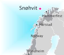 1 Feltets status Snøhvit ble påvist i 1984 og ligger i Hammerfestbassenget ca. 140 km nordvest for Hammerfest. Snøhvit består av funnene Snøhvit, Askeladd og Albatross.