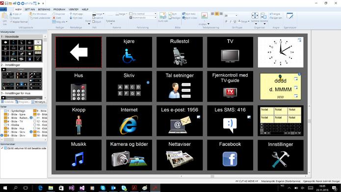 Kraftig og fleksibel programvare NOVA BLISSTAVLE ROLLTALK DESIGNER FOR PRINT ROLLTALK DESIGNER Nova er et ferdig programoppsett for personer med nedsatt taleevne eller motorikk og krever minimal