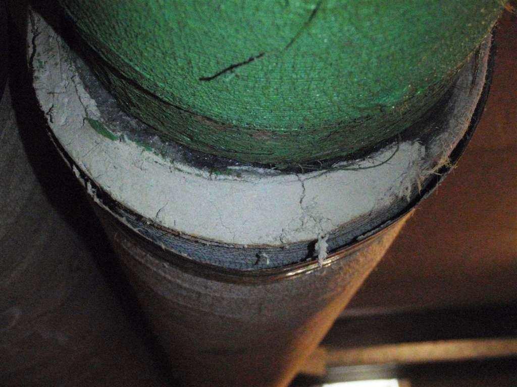 Det er kun på eldre rørstrekk med ytre isolasjonskappe av malt eller umalt gasbind hvor det kan være benyttet asbestholdig isolasjon på endestykker.