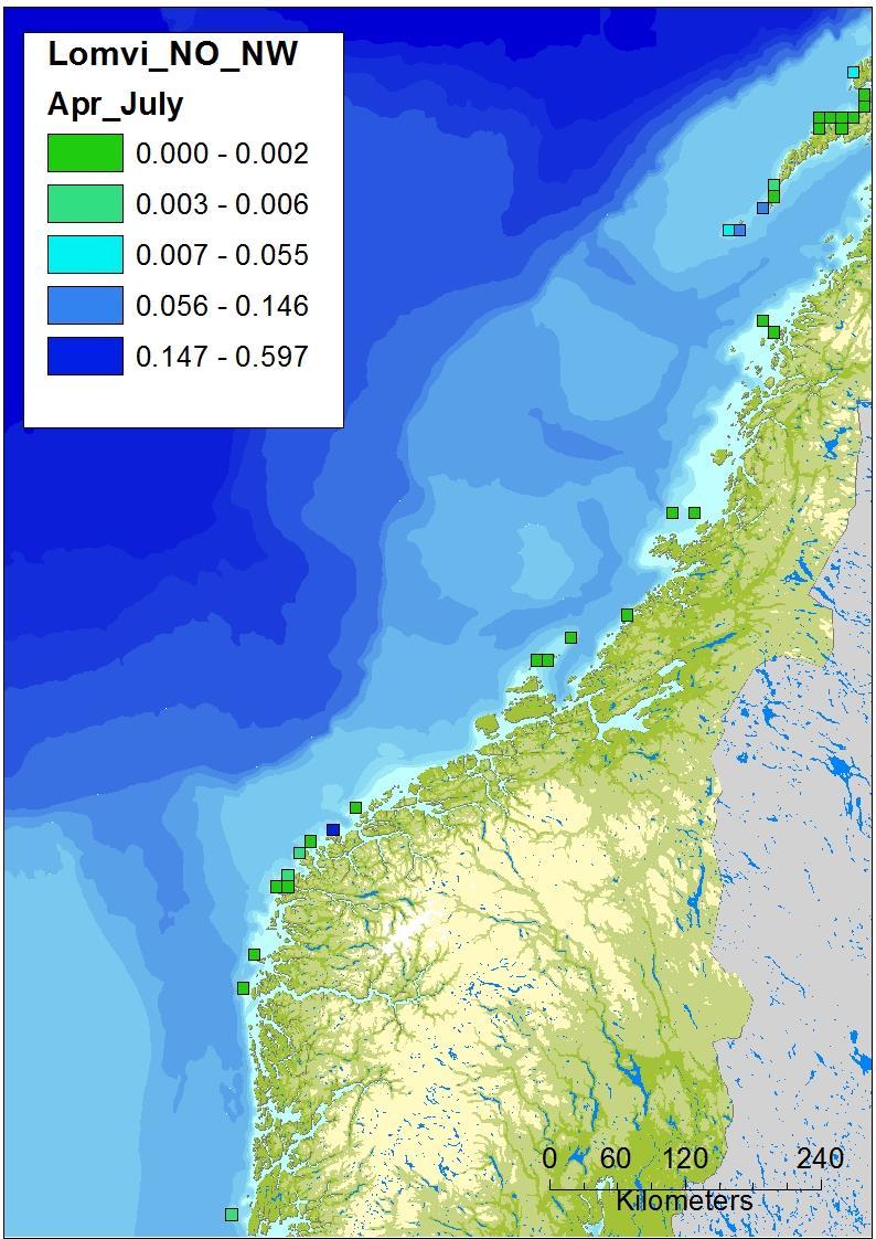 9.4 Naturressurser som er inkludert i miljørisikoanalysen. Tabell 9-3 viser naturressursene som er inkludert i miljørisikoanalysen for brønnen.