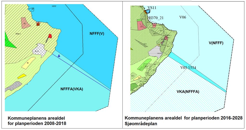Areal i sjø Arealformål i gjeldende plan (kommuneplanens arealdel 2008-2018) Vurderes endret til arealformål Kvernes (ca.