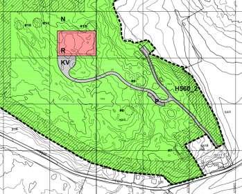 bestemmelsesområde for munkeceller/hjelpebygg. LNF-området vil være tilgjengelig for lek og rekreasjon søm før, samt med fortsettelse av dagens drift i LNF med hensyn til urskog.