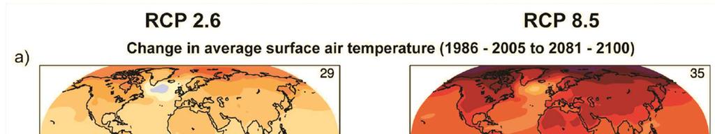 5⁰C Figuren viser forandring i global temperatur