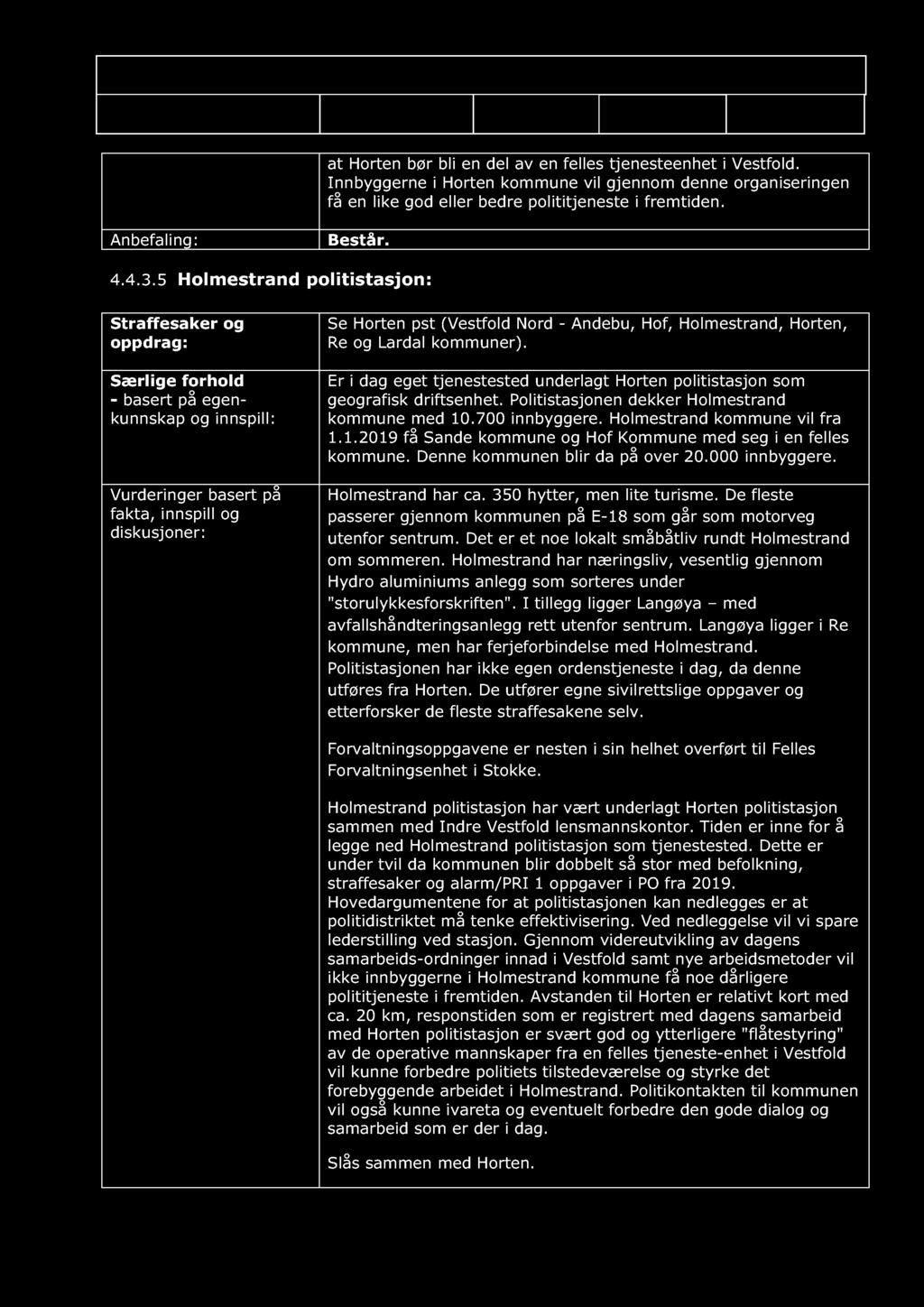 Forslag til effektivisering av geografiske driftsenheter, tjenesteenheter og Politimester Christine Dato: 15.10.16 Versjon: 1.