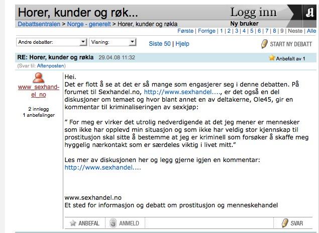 Tallene viser videre at nettstedets besøkende oftest har funnet frem via søk på internett, kjennskap gjennom media eller gjennom skole/arbeid.