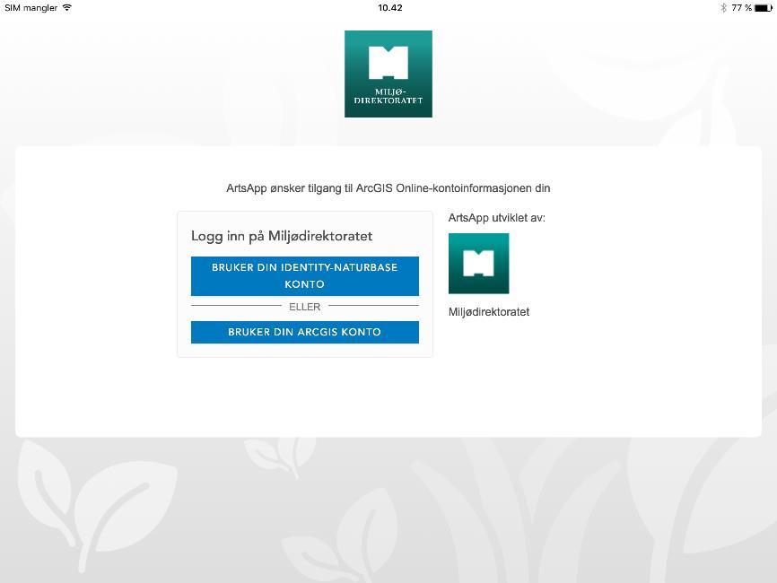 3. Bruk av Arter 3.1 Hente, installere og logge inn Arter er tilgjengelig på Appstore og kan lastes ned derfra og installeres på ipad.