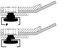 Sikkerhet 7) 8) 8) 15 mm 18mm 939 531-1 939 531 1 (1x) min. 3mm 942 009 2 (1x) ved hurtigkopling for kniver 12mm 939 548 0 939 548 0 (1x) ved skrulås for kniver 4.13.