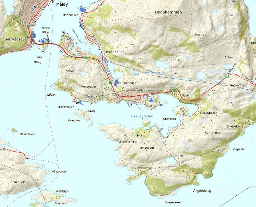 1 Bakgrunn og hensikt Norconsult AS, ved Ingeniørgeolog Lillian Todnem, har fått i oppdrag fra Evja As, ved Per Kåre Navekvien, å foreta skredfarevurdering av et område ved Skavøypollen i Vågsøy