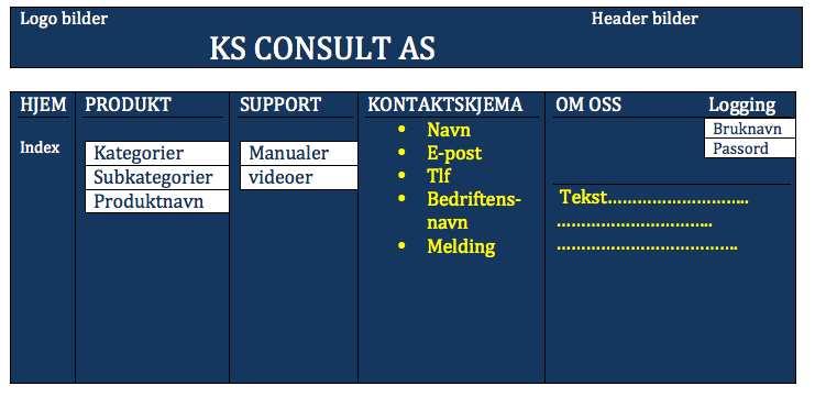 Mål Nettsiden er viktig for bedriften siden den er selskapets ansikt utad og spesifikke kunders bestillingsplattform.