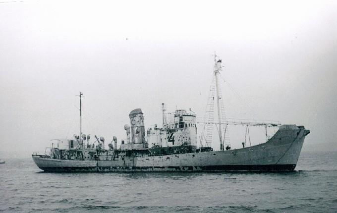 SFJ00219570120001 DS/Hvb THORLYN (2), bilde via Narve Sørensen 1957 DS/Hvb THORLYN (SFJ002195701) Type Dampskip, hvalbåt steam ship, whaling catcher Off.