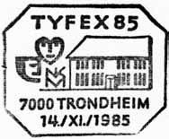 S74 Brukstid 04.10.1985 7000 Reg brukt 4.10.1985 IWR Stempel nr.