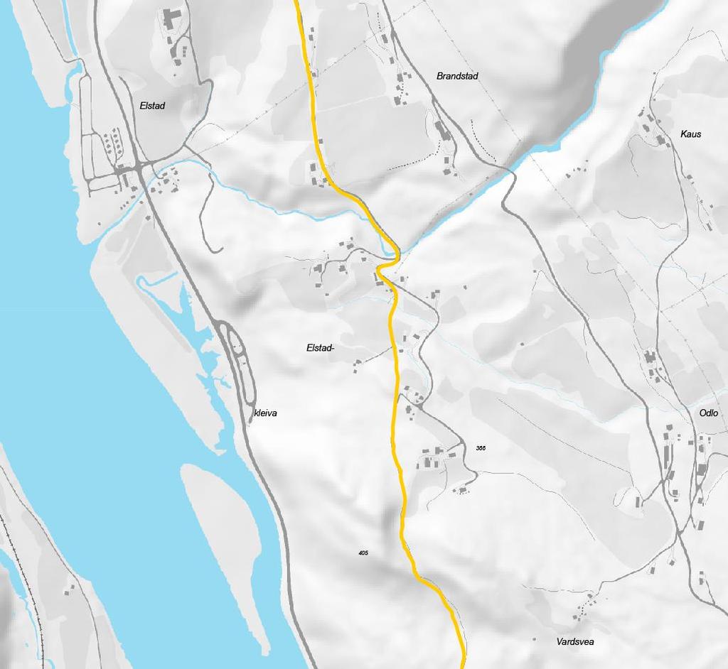 Tema Nærmiljø og Friluftsliv E6 Fåvang kirke Elstad, Kommunedelplan med KU 27 Elstad camping Utleie av båt Elstadkleiva Rasteplass og sandbanke/badeplass Pilegrimsleden Figur 3-5: Temakart for