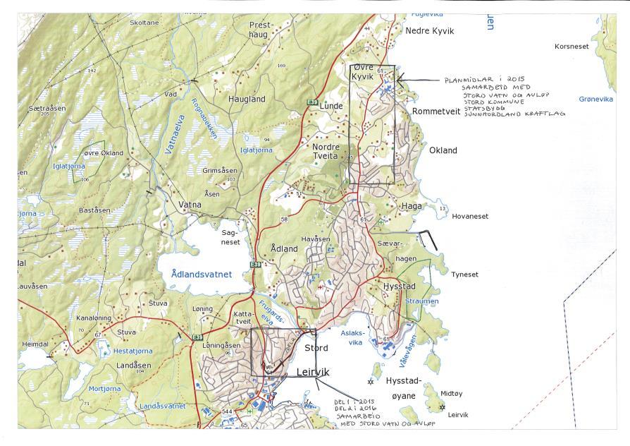 Fv 61 hp 1 km 3,624-5210 = 1586 (ca 1600 m) 2. Oversiktskart (eksempelvis M=1: 50.000).