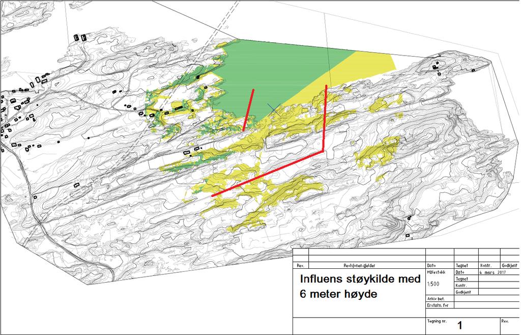 bakken og i avstand av opp til 500 meter.