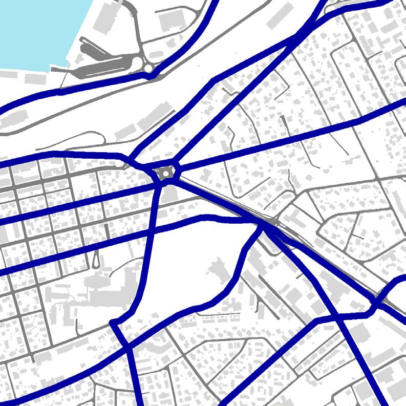 Strekningen er totalt på ca 1,5 km. Målpunkter: City Nord.