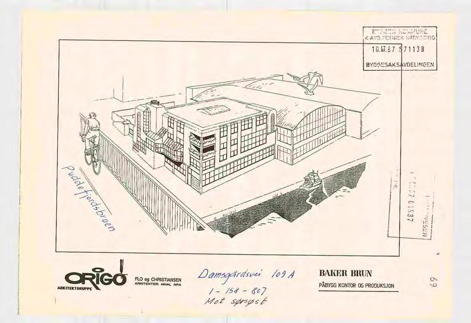 I 1987 godkjennes så byggesøknad for et påbygg/nybygg i tre etasjer over