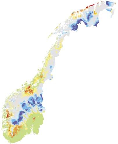 Snømengde Rangert mot samme dag hver vinter. Rangering fra og med 1971 Kilde: www.senorge.no Kilde: www.senorge.no Dato: 2.