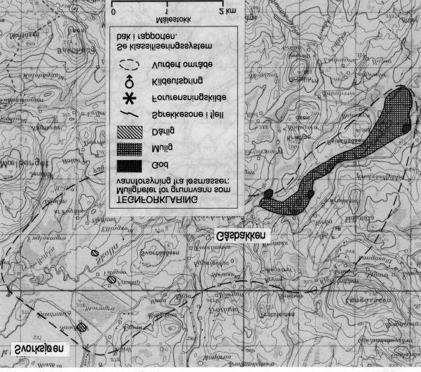 3. Prioriterte område GÅSBAKKEN Oppgjeve vassbehov er 0,6 l/s. Avsetningane ut mot Svorksjøen består av eit grovt topplag over finkorna sediment.