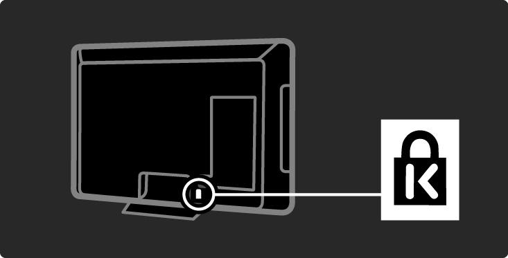1.1.5 Sikkerhetsspor TVen er utstyrt med et Kensington-sikkerhetsspor