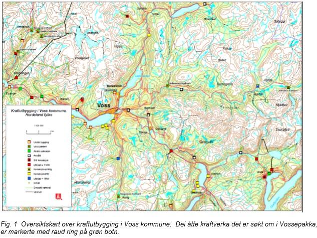 Samandrag av saka: NVE skal handsame 7 ulike søknader om konsesjon for å bygge småkraftverk i Voss kommune. Voss kommune kan gje uttale i saka.