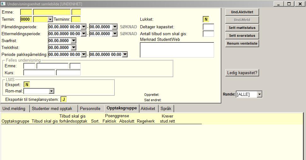 Kapittel 4: Registrering og endring av informasjon 4 Registrering og endring av informasjon 4.