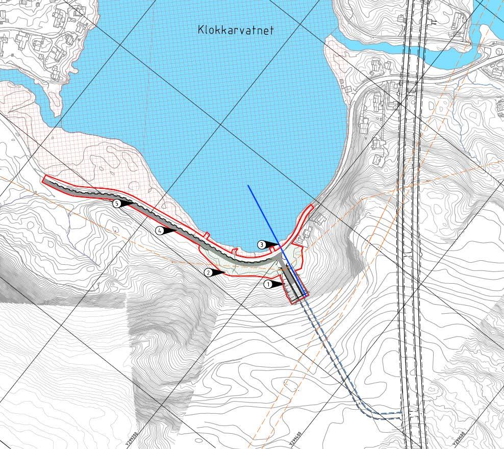 Dagsone og tverrslag ved Klokkarvatnet Oversikt Rådalen ~3,7km Eksisterende Fv.