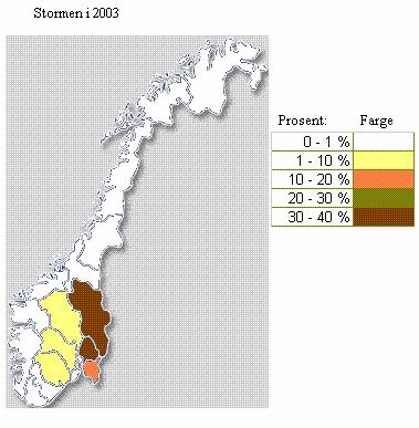 20 To stasjoner målte orkan 4. og 5. desember, Kråkenes i Sogn og Fjordane og Sklinna fyr i Nord-Trøndelag, begge med 32,9 m/s. Slike vindhastigheter forekommer hvert år på denne kyststrekningen.