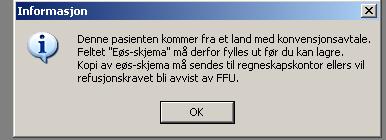 Klikk Rediger og du kommer inn i bildet Pasientfinansiering. Klikk deretter Ny. Fyll inn gule felt, finansieringstype, gyldig fra/til og finansieringstype idnummer. Id nr.