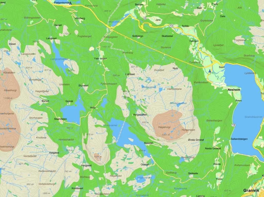 1 Innleiing Sweco Norge AS har fått i oppdrag av Granvin Maskinstasjon ved Anved Lillegraven å berekne og vurdere støy frå masseuttak i Nesbø Hellegneissone i Øvre Granvin.