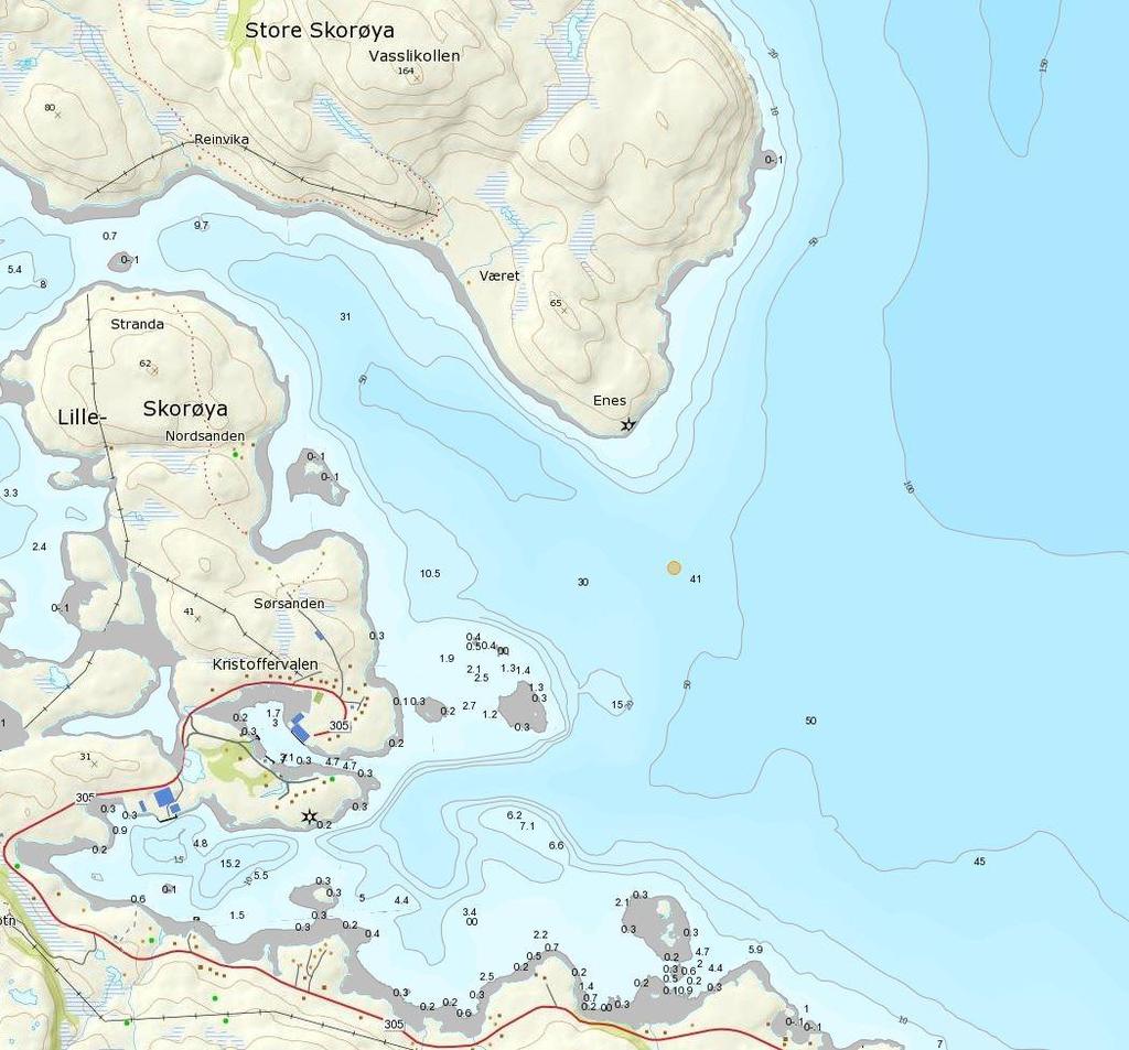 1 Innledning I denne rapporten presenteres det resultater fra en og en halv måned med strømmålinger fra området sør for Store Skorøya i Troms (Figur 1). Måleren var plassert på ca. 40 m dyp.
