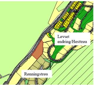 Planområdet størrelse er på ca. 3,4 dekar. Planens avgrensning er i hovedsak lagt i eiendomsgrensene kring aktuell eiendom med gnr/bnr 98/27, samt ut til senterlinjen av Løvsetvegen.