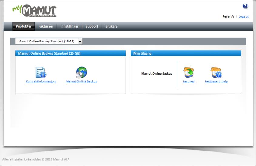 mymamut mymamut mymamut er et nettbasert kontrollpanel for alle Mamut-kunder.