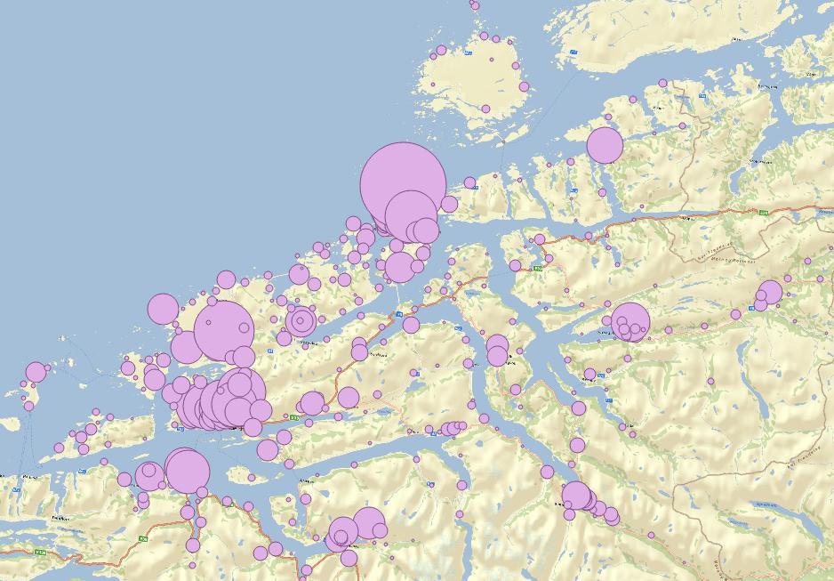 Oppdragsnr.: 5135317 Næringsstrukturen er i hovedtrekk noenlunde lik i de to byene, selv om det innenfor hovedgruppene er noen ulikheter, bl.a. ved at Molde har en større industrisektor, større som handelssentrum og flere offentlig ansatte i regionale administrasjoner, samt noe større som utdanningsby.