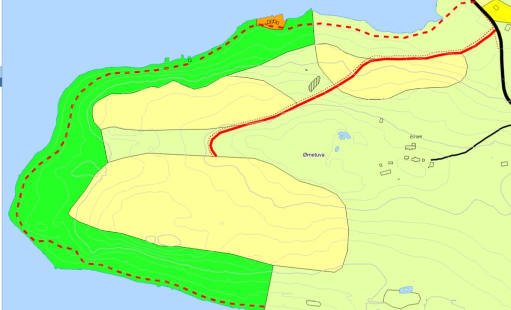 Figur 5. Lokalisering av utbyggingsområda i gjeldande kommuneplan (vedtatt 12.12.2005). Område B300 er mykje utvida i forhold til gjeldande kommuneplan.