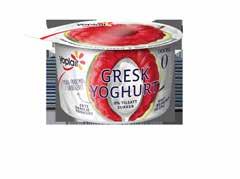 Nye YOPLAIT GRESK YOGHURT Vår greske yoghurt med ekte vanilje kommer med to ulike fyldige fruktmoser;