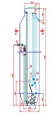 Mindre pumpestasjoner Type Kompus (GRP) KOMPUS villa pumpestasjoner leveres i flere modeller med kapasiteter fra 1-25 husholdninger. Stasjonene leveres komplett og klar for installering.