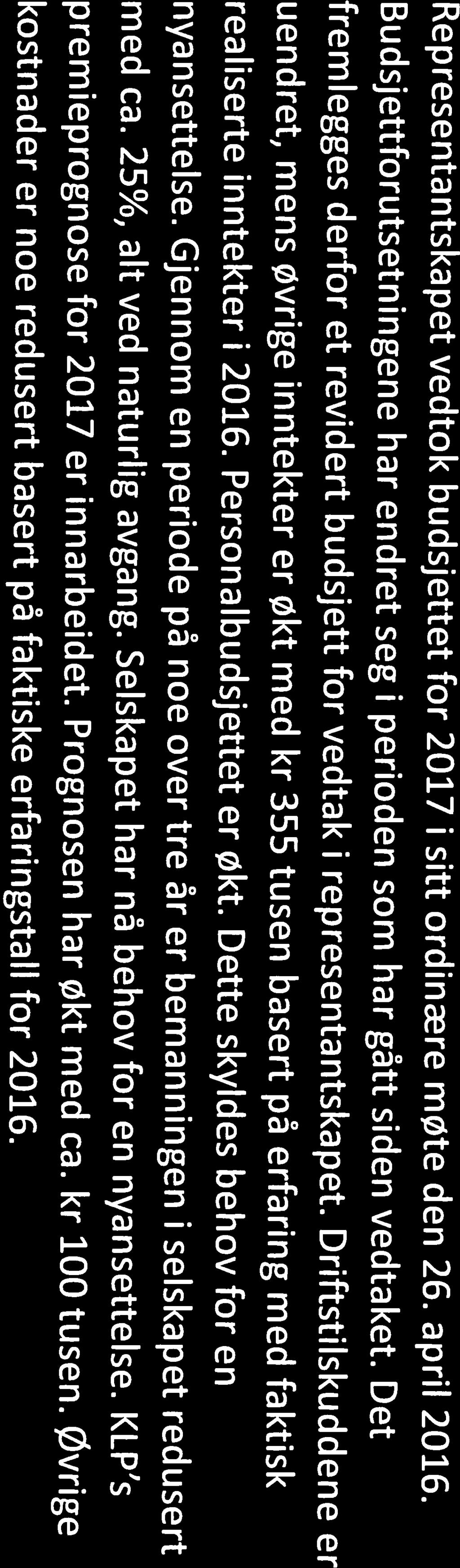 16/17 Referatsaker 2017-16/00219-4 Referatsaker 2017 : Endelig innkalling representanskapsmøte 2017-04-19.pdf Sak 05/17 REPRESENTANTSKAPET Saksbehandler: Kjell Ekman Saksnr.