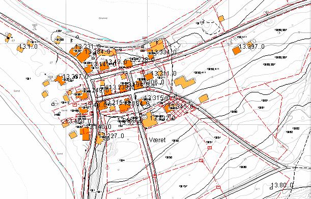 Sak 0043/06 Kartutsnitt: Bodens/badstuens plassering vist ved pil på eiendom 13-345 Vurdering: Det er ennå ikke utarbeidet noen reguleringsplan for Ekkerøy.