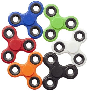 PROFILERINGSPRODUKTER TIL NYTTE OG GLEDE 554435 SPINNER Fun tri-twist. Den perfekte give-away for å redusere stress, angst og kjedsomhet.