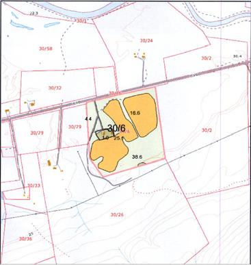 Bilde1: ønsket fradeling (kilde: søker) Opplysninger om landbrukseiendom gnr 3 bnr 6 Sted : Austertana Gnr./Bnr.