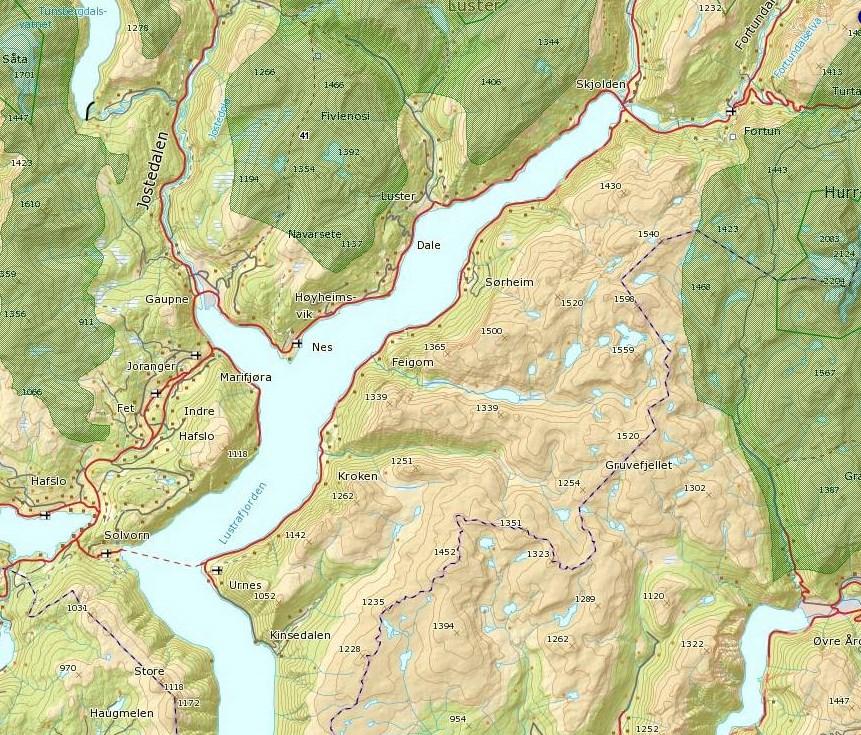 Side 5 av 8 Regional plan med tema knytt til vasskraftutbygging. Delområde: Luster og Årdal.