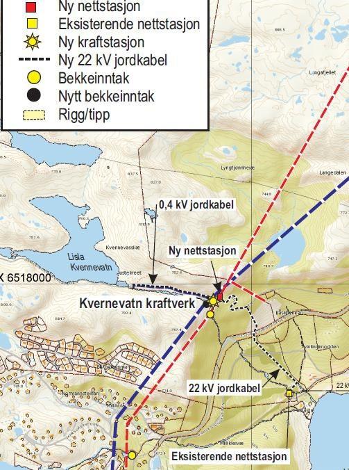 For det omsøkte alternativ 1 (Vesterdalen), med kryssing av to dalfører mellom to fjell, samt Brelandsheiæ på vestsiden, er tiltaket vurdert til å ha middels/stor negativt omfang på grunn av rovfugl